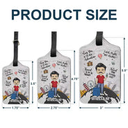 Travel More Worry Less - Personalized Luggage Tag
