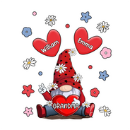 Grandma's Sweet Hearts - Personalized Decor Decal