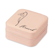 Birth Month Flowers Sketch Bloom Where You're Planted - Personalized Jewelry Box