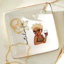 Birth Month Flowers Woman Bloom Where You're Planted - Personalized Ring Dish