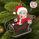 Custom Photo Baby Christmas Costumes - Personalized Cutout Acrylic Ornament