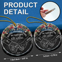 Christmas,French,Gift For Couples,Gift For Husband,Gift For Wife,Love - Notre Premier Noël Ensemble - Ornement En Verre Rond Personnalisé