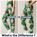 Gift For Mother - Custom Photo Human Pets Face Gingerbread Pattern - Personalized Pajama Pants