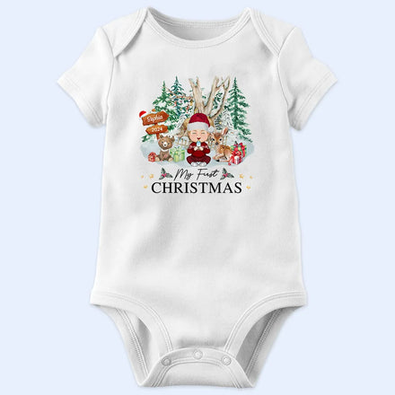 Baby's First Christmas - Personalized Baby Onesie
