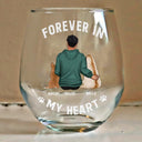 Dog Lovers, Dog Mom, Dog Dad, Pet Lovers - A Bond That Can't Be Broken Dog Mom Dog Dad - Personalized Stemless Wine Glass