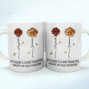 Gift For Bestie,Gift For Sisters,Gifts For Colleagues,Happy,Old Best friends - It Takes A Long Time To Grow An Old Friend Birth Flowers - 3D Inflated Effect Printed Mug, Personalized White Edge-to-Edge Mug