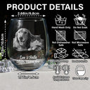 Gift For Couples, Gift For Wife, Gift For Husband, Gift For Boyfriend, Family - Custom Photo Loving Couple Bestie Family Sibling Pet - Personalized Stemless Wine Glass
