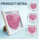 Gift For Couples, Gift For Husband, Gift For Wife - Couple First Anniversary As Mr. & Mrs. - Personalized Flower Shadow Box
