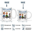 Gift For Couples,Gift For Husband,Gift For Wife,Dog Couple,Pet Couple,Happy - You And Me & The Dogs Sitting Couple - Personalized Mug