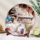 Gift For Grandma,Gift For Mother,Happy - Custom Photo Mom Nana We Love You - Personalized Ceramic Plate