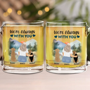 Pet Lovers, Happy, Dog Lovers, Dog Mom, Dog Dad - A Bond That Can't Be Broken Dog Mom Dog Dad - Personalized Glass Mug