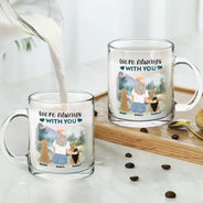 Pet Lovers, Happy, Dog Lovers, Dog Mom, Dog Dad - A Bond That Can't Be Broken Dog Mom Dog Dad - Personalized Glass Mug
