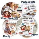 Gift For Bestie,Happy - You Are My Bestie Turban Bestie - Personalized Fleece Blanket, Sherpa Blanket
