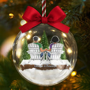 Gift For Couples,Christmas,Love - You And Me We Got This - Personalized 3D Acrylic Ball Ornament