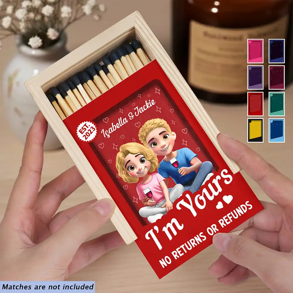 Gift For Couples,Old Couples,Gift For Husband,Gift For Boyfriend,Gift For Wife,Gift For Girlfriend,Love,LGBT - You And Me We Got This - Personalized Wooden Matchbox