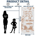 Beach,Summer,Retirement,Gift For Yourself,Grateful,Custom Text - You Can't Make Me I'm Retired - Personalized Beach Towel