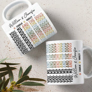 Dog Lovers,Dog Couple,Cat Lovers,Cat Couple,Pet Lovers,Pet Couple - You Me And The Dog Cat Hidden Message - Personalized Mug