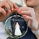 Gift For Couples,Gift For Women,Gift For Men,Gift For Husband,Gift For Wife,Love,Christmas,Wedding,Married  - You Will Forever Be My Always - Personalized Circle Glass Ornament
