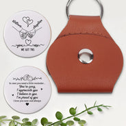 You And Me We Got This - Personalized Leather Pocket Hug
