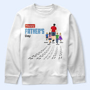 Dad - Children, Gift For Father, Happy - You'll Never Walk Alone Dad & Children - Personalized T Shirt
