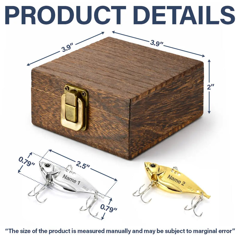 My Fishing Buddies Call Me Dad - Personalized Metal Fish Lure Set