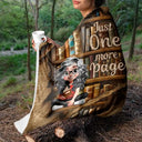 Reading,Gift For Yourself,Gift For Women,Happy - Reading Ripping Effect Girl This Is My Reading Blanket - Personalized Fleece Blanket, Sherpa Blanket