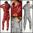 Gift For Grandparents, Gift For Grandpa, Gift For Grandma, Gift For Mother, Gift For Father, Happy, Christmas - This Grandpa Grandma Belongs To Kids Pet - Personalized Overall Onesie Hooded Jumpsuit