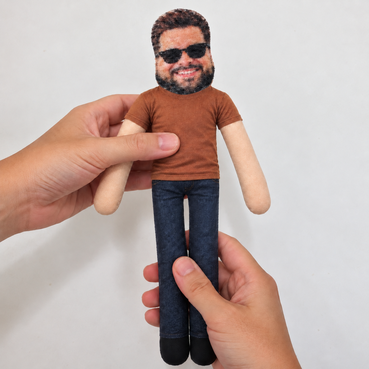 Afro Besties,Art Design,Christmas,Custom Photo,Gift For Bestie,Humorous,Photo - Poseable Body Doll ,Top Market - Funny Friendship Gift For Best Friend, Bestie, Coworker, BFF - Personalized Custom Photo Squishy Toy Poseable Plush Doll